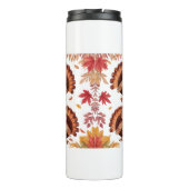 Happy Thanksgiving Cute Turkey Thermosbeker (Achterkant)