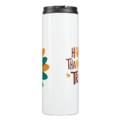 Happy Thanksgiving Cute Turkey Thermosbeker (Achterkant)