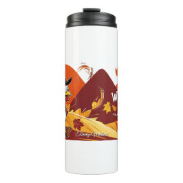 Happy Thanksgiving Cute Turkey Thermosbeker