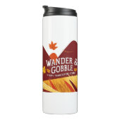 Happy Thanksgiving Cute Turkey Thermosbeker (Geroteerd rechts)