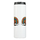 Happy Thanksgiving Cute Turkey Thermosbeker (Achterkant)