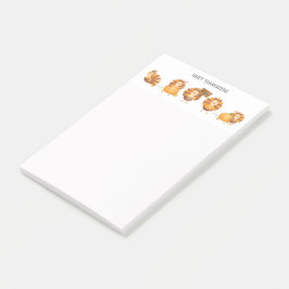 Happy Thanksgiving Cute Turkeys Post-it® Notes