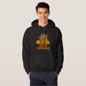 Happy Thanksgiving Dabbing Turkey Day Pilgrim Men  Hoodie (Voorkant volledig)