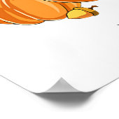 Happy Thanksgiving Dachshund Turkey Costume T Fun Poster (Hoek)