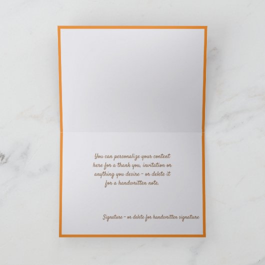 Happy Thanksgiving-dag - Aangepaste berichtnota Kaart (Binnen)