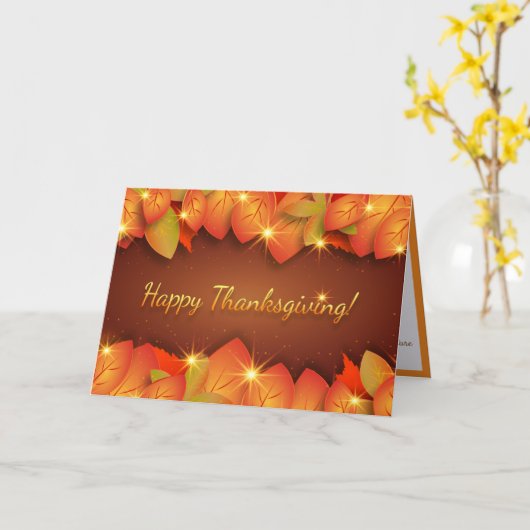 Happy Thanksgiving-dag - Aangepaste berichtnota Kaart (Gele Bloem)