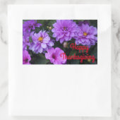 Happy Thanksgiving Dahlia Lila en Petunia Stickers (Tas)