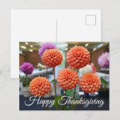 Happy Thanksgiving Dahlia Roos Toscano #1 Briefkaa Briefkaart (Voorkant / Achterkant)
