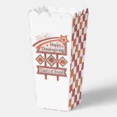 Happy Thanksgiving Dankbaar & Gezegend Retro Teken Bedankdoosjes (Voorkant)