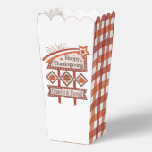 Happy Thanksgiving Dankbaar & Gezegend Retro Teken Bedankdoosjes (Voorkant)