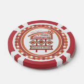 Happy Thanksgiving Dankbaar & Gezegend Retro Teken Poker Chips (Enkel)