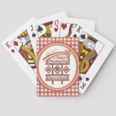 Happy Thanksgiving Dankbaar & Gezegend Retro Teken Pokerkaarten (Achterkant)
