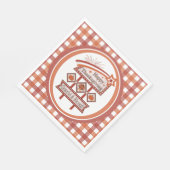 Happy Thanksgiving Dankbaar & Gezegend Retro Teken Servet (Hoek)