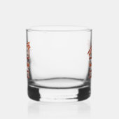 Happy Thanksgiving Dankbaar & Gezegend Retro Teken Whisky Glas (Links)