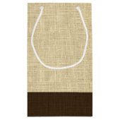 Happy Thanksgiving DANKBAAR VOOR JE Burlap Klein Cadeauzakje (Achterkant)