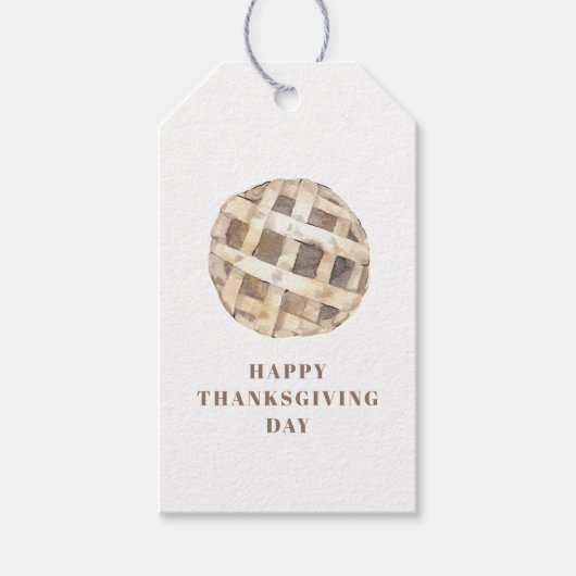 Happy Thanksgiving Day | Apple Pie Cadeaulabel (Voorkant)