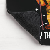 Happy Thanksgiving Day Astronaut Turkije Vlag Herf Muismat (Hoek)