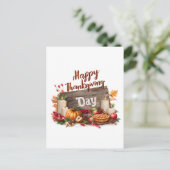 Happy Thanksgiving Day Briefkaart (Staand voorkant)