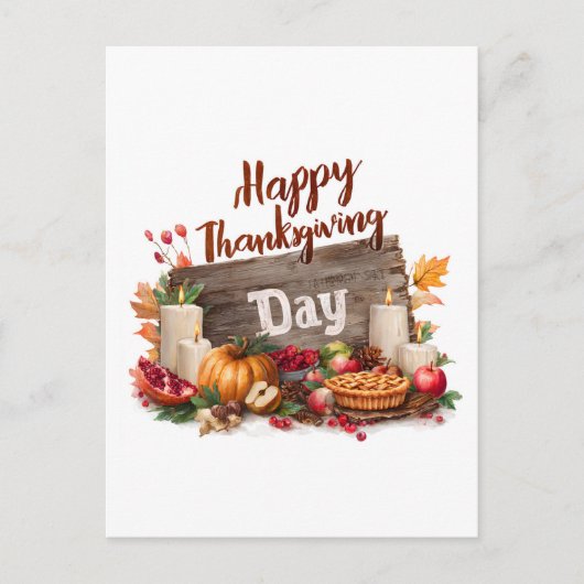 Happy Thanksgiving Day Briefkaart (Voorkant)