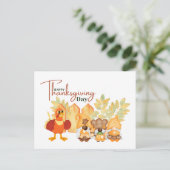 Happy Thanksgiving day Briefkaart (Staand voorkant)