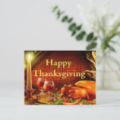 Happy Thanksgiving Day Briefkaart (Staand voorkant)