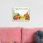 Happy Thanksgiving day Canvas afdrukken (Insitu (Woonkamer))
