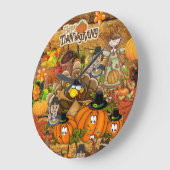Happy Thanksgiving Day Clock Grote Klok (Hoek)