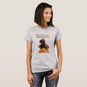 Happy Thanksgiving Day Dachshund Gift Dog Funny T-shirt (Voorkant volledig)