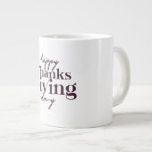 Happy Thanksgiving Day Design Grote Koffiekop (Voorkant rechts)