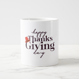 Happy Thanksgiving Day Design Grote Koffiekop