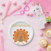 Happy Thanksgiving Day Dinner Papieren Bordje (Feest)