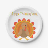 Happy Thanksgiving Day Dinner Papieren Bordje (Voorkant)