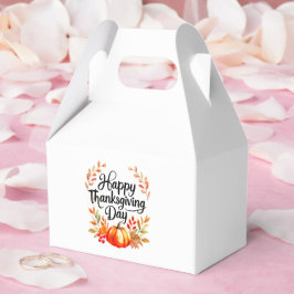 Happy Thanksgiving Day Favoriete Box met pompoen Bedankdoosjes