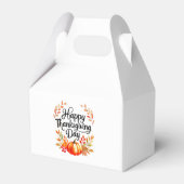 Happy Thanksgiving Day Favoriete Box met pompoen Bedankdoosjes (Achterkant)