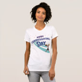 Happy Thanksgiving Day – feestelijk vakantieontwer T-shirt (Voorkant volledig)