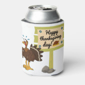 Happy Thanksgiving Day Funny Blikjeskoeler (Blikje Achterkant)