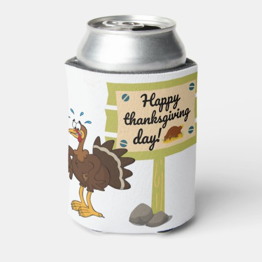 Happy Thanksgiving Day Funny Blikjeskoeler (Blikje Achterkant)