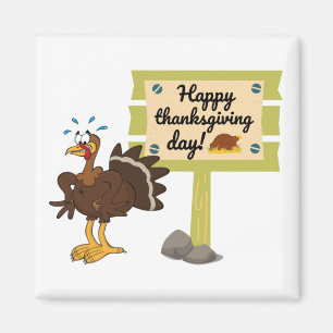 Happy Thanksgiving Day Funny Magneet