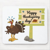 Happy Thanksgiving Day Funny Muismat (Voorkant)