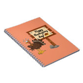 Happy Thanksgiving Day Funny Notitieboek (Rechterzijde)