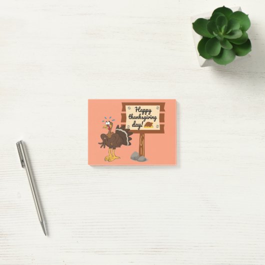 Happy Thanksgiving Day Funny Post-it® Notes (Kantoor)