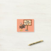 Happy Thanksgiving Day Funny Post-it® Notes (Op bureau)