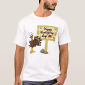 Happy Thanksgiving Day Funny T-shirt (Voorkant)