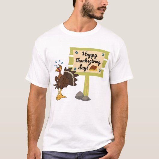 Happy Thanksgiving Day Funny T-shirt (Voorkant)