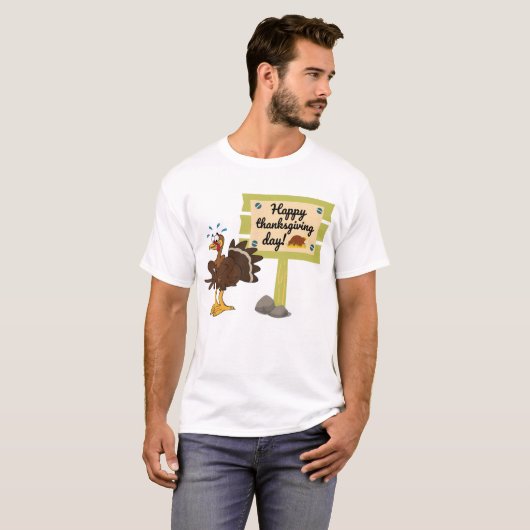Happy Thanksgiving Day Funny T-shirt (Voorkant volledig)