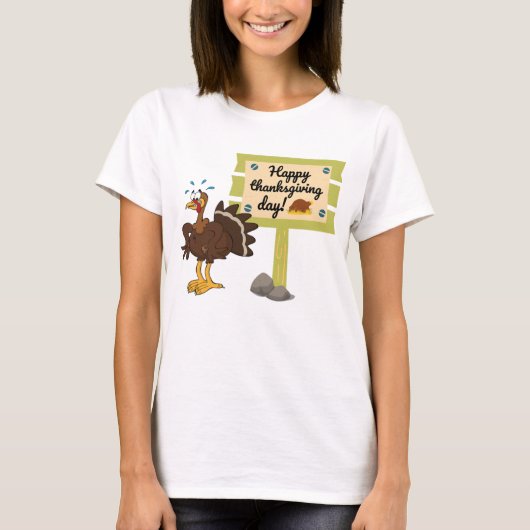Happy Thanksgiving Day Funny T-shirt (Voorkant)