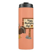Happy Thanksgiving Day Funny Thermosbeker (Voorkant)