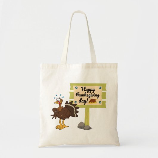 Happy Thanksgiving Day Funny Tote Bag (Voorkant)