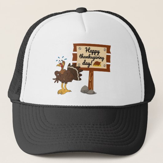 Happy Thanksgiving Day Funny Trucker Pet (Voorkant)