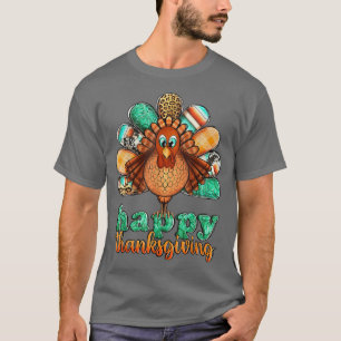Happy Thanksgiving Day Funny Turkey Holiday T-shirt